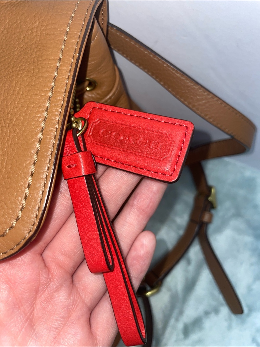 Coach ‘Park’ Leather Backpack - Picture 9 of 15